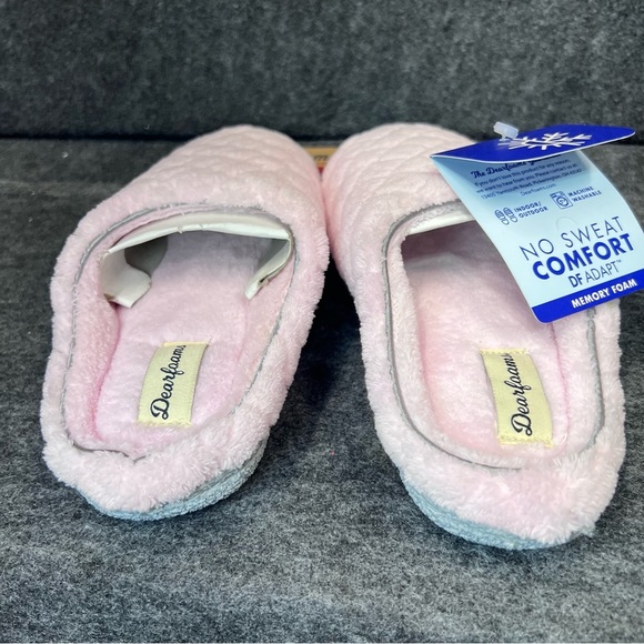 DEARFOAMS Leslie Quilted Microfiber Terry Clog Slipper - Size S 5-6 - Picture 8 of 10